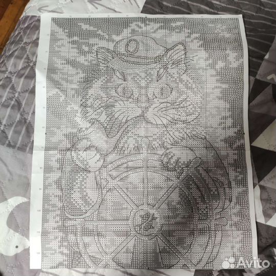 Кот - моряк мп-студия вышивка крестом