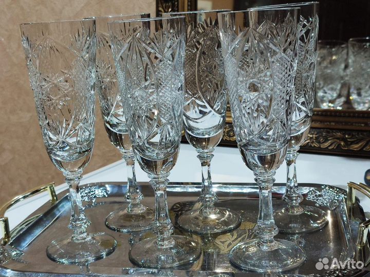 Бокалы Дятковский хрусталь, СССР