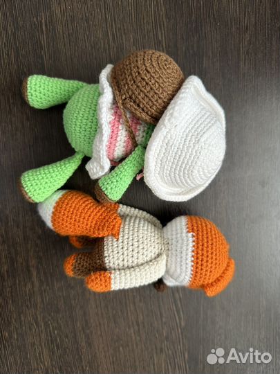 Вязаные игрушки ручной работы новые