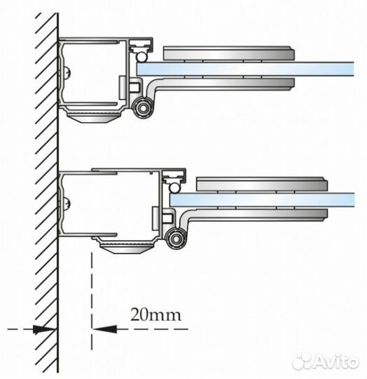 Душевой уголок Burlington Hinged Door C16+C20+C13