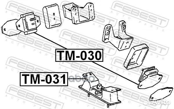 Подушка двигателя FR toyota land cruiser/lexus