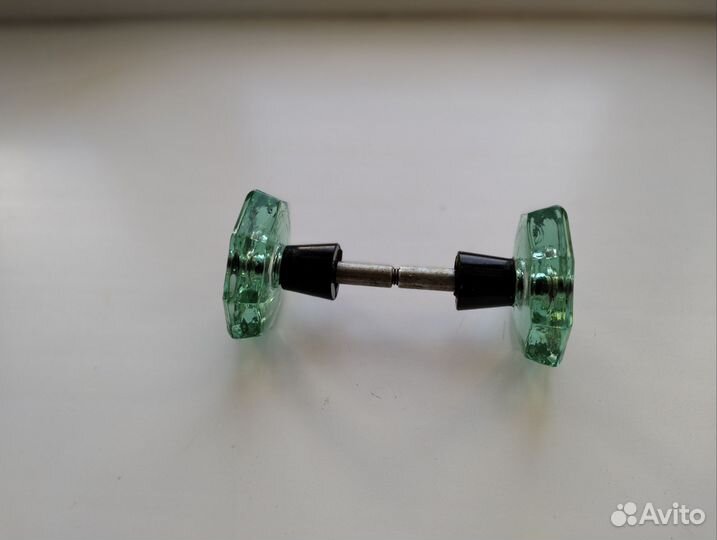 Ручка двухсторонняя, стекло, винтаж