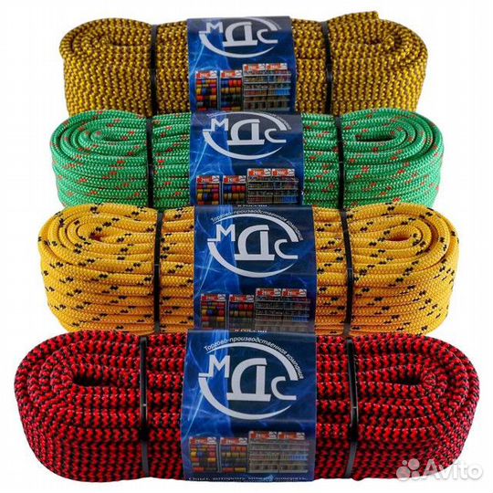 Шнур с сердечником 8мм 20м пп 24-прядный