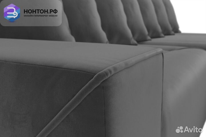 Диван угловой тик-так Кёльн серый