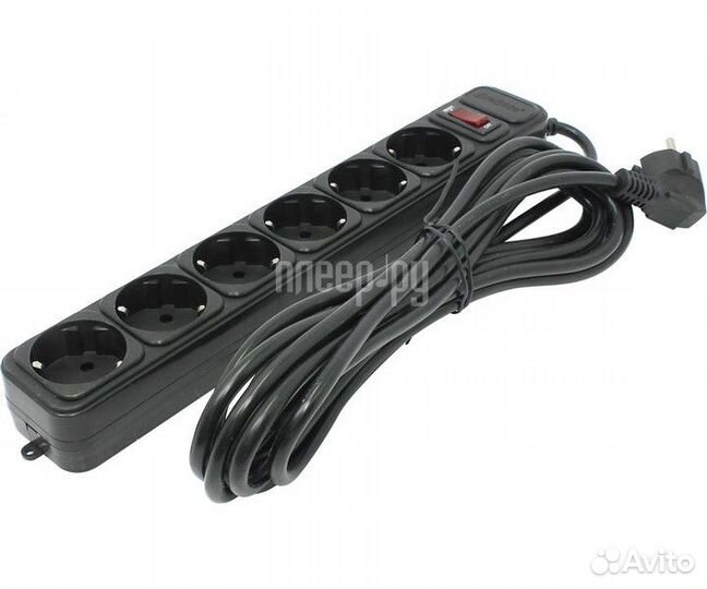 Сетевой фильтр ExeGate 6 Sockets 5m Black SP-6