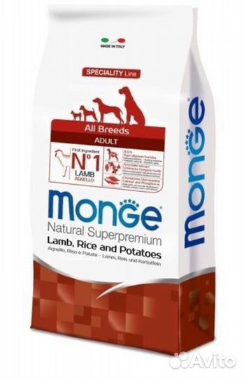 Сухой корм для собак всех пород Monge 2,5 кг