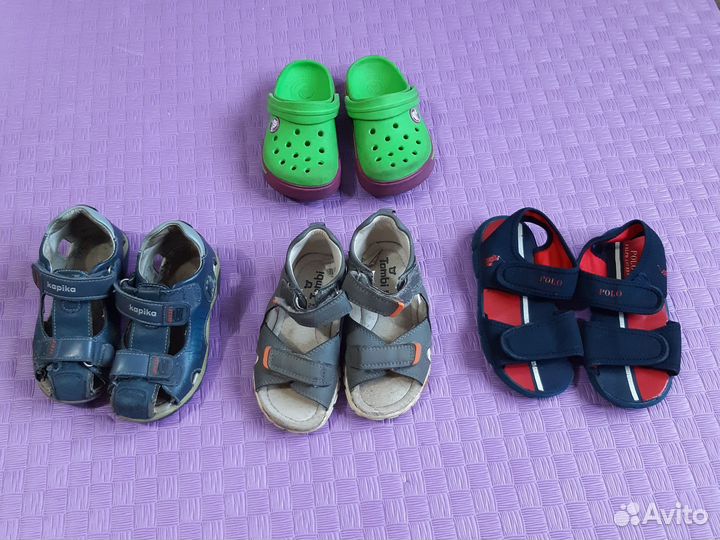 Обувь детская летняя:сандали,crocs,сланцы