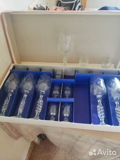 Подарочный набор -бокалы,рюмочки и стопки