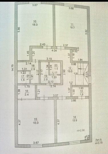 Дом 285 м² на участке 3 сот.
