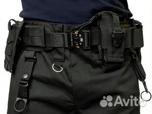 Разгрузочный пояс с подсумками черный