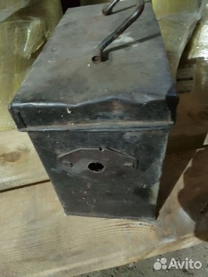 Ларец металлический, шкатулка СССР