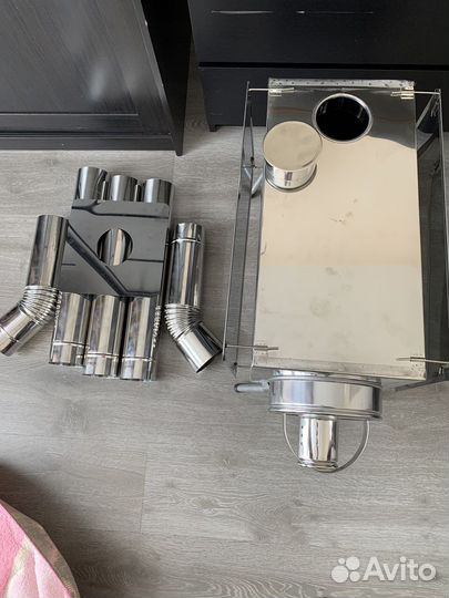 Печка пешехонка сред.(дрова, брекеты)для Палатки