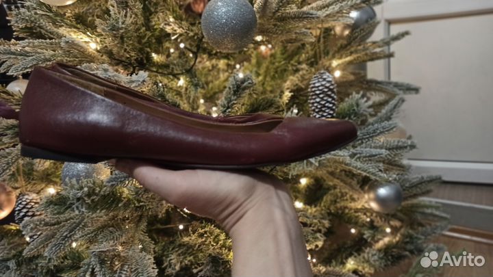 Балетки натуральная кожа 38