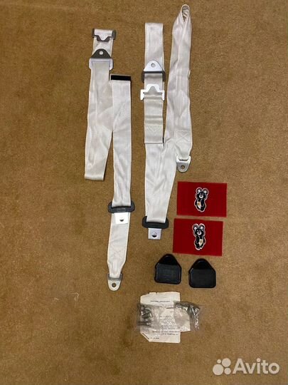 Ваз 2101,2103,2106 белые ремни безопасности