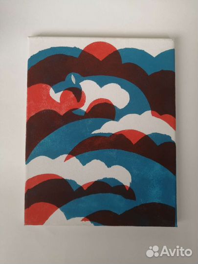 Картина акрилом на холсте