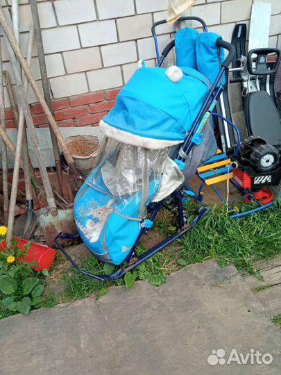 Детские санки коляска