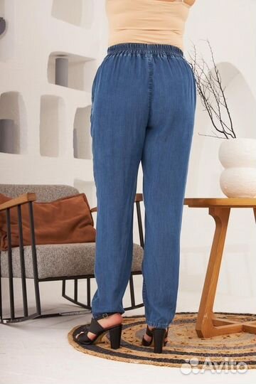 Джинсы женские летние,в размере plus