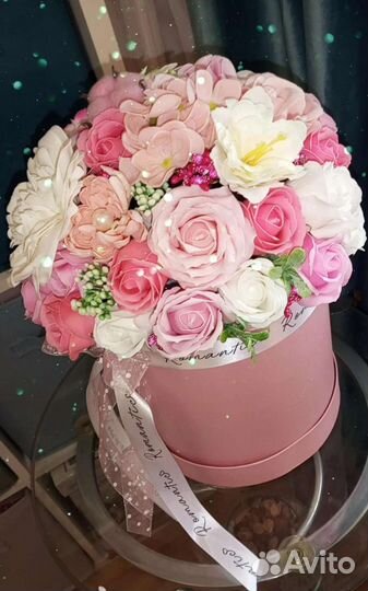 Букеты боксы розы цветы подарки