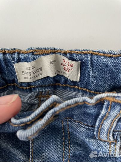 Джинсы Zara 9-12 мес 80 см