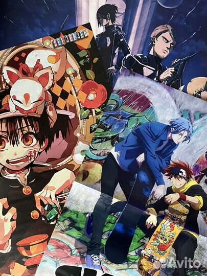 Плакаты постеры Все звёзды. Аниме, Moneskin, гп