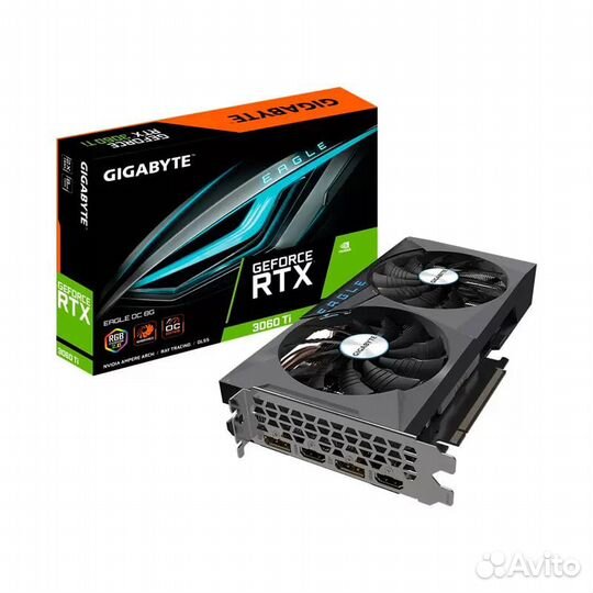 Видеокарта gigabyte RTX 3060 Ti eagle OC Новая