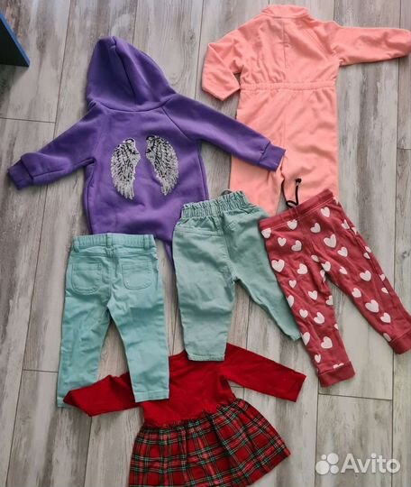 Вещи пакетом на девочку 80