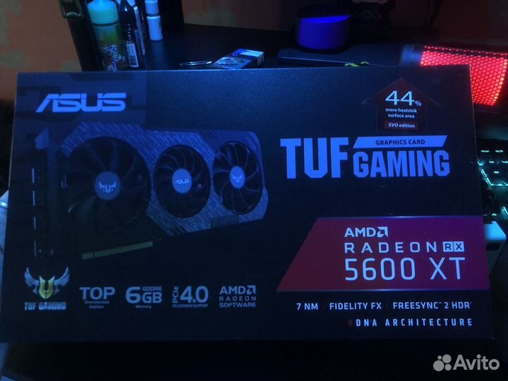 Видеокарта Asus TUF gaming rx 5600 xt