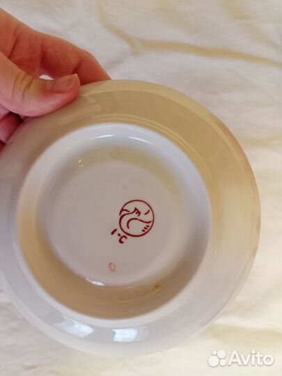 Чайный сервиз СССР красный горох