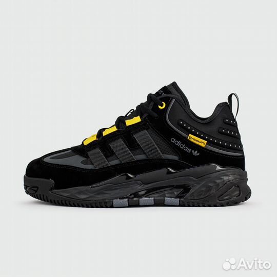 Кроссовки Adidas Niteball Black / Yellow with Fur