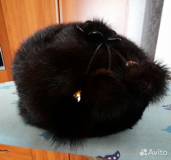 Шапка зимняя норковая женская