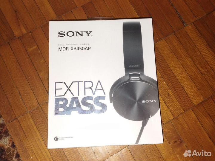 Новые наушники сони mdr xb450ap