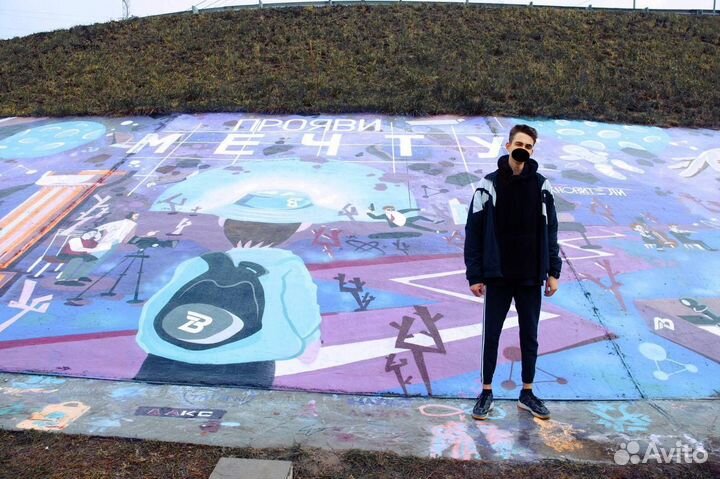 Роспись стен / грыффити,услуги художника