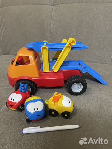 Автовоз Gowi и 3 машинки