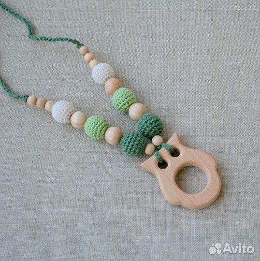 Слингобусы с прорезывателем / Вязаные бусы