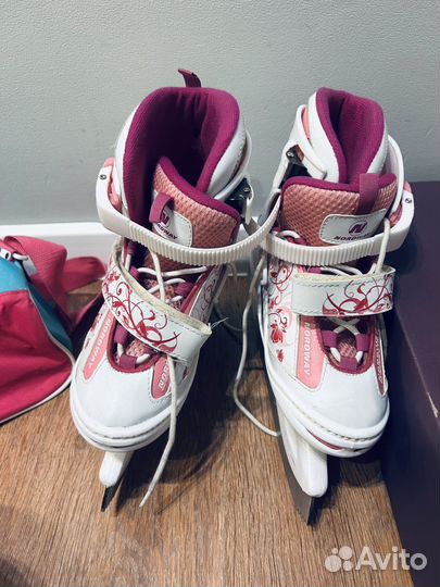 Коньки раздвижные 34 37