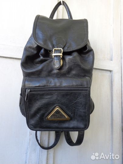 Рюкзак кожаный школьный