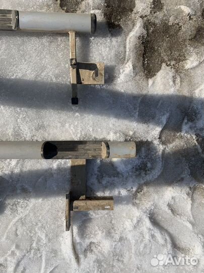 Защита порогов с накладками