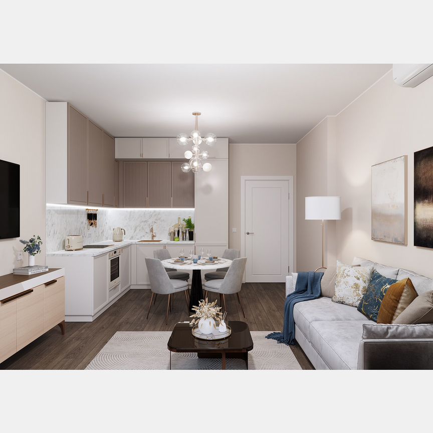 2-к. квартира, 56,8 м², 11/20 эт.