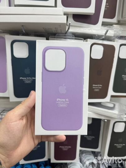 Опт Чехлы на iPhone 13-15 leather case