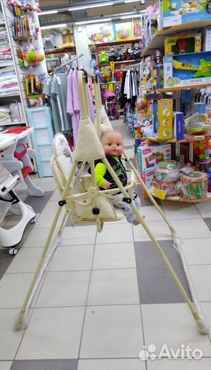 Напольные детские качели,компактно складываются