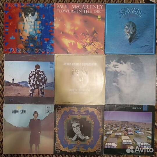 Пластинки Black Sabbath, Pink Floyd, Русский рок