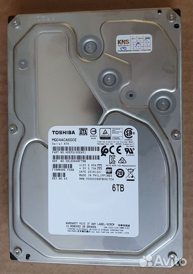 Жесткий диск Toshiba 6Tb
