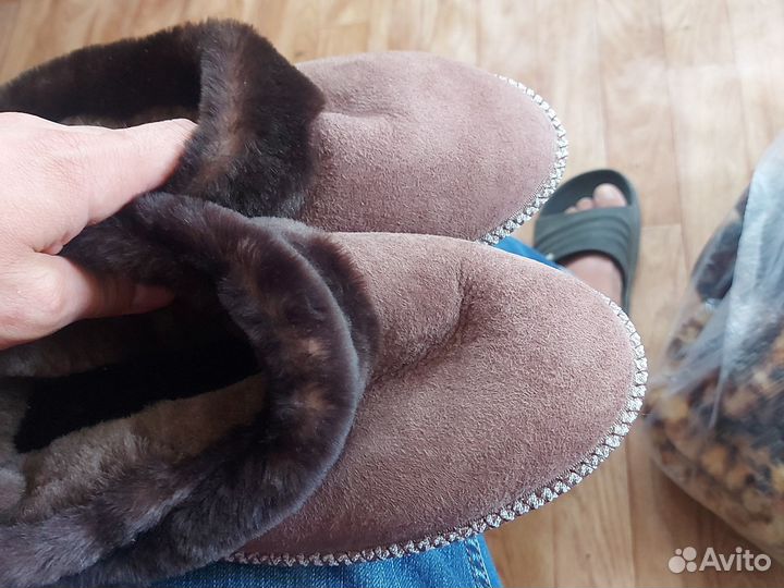 Чуни из натуральной овчины