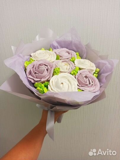 Съедобные букеты из зефира