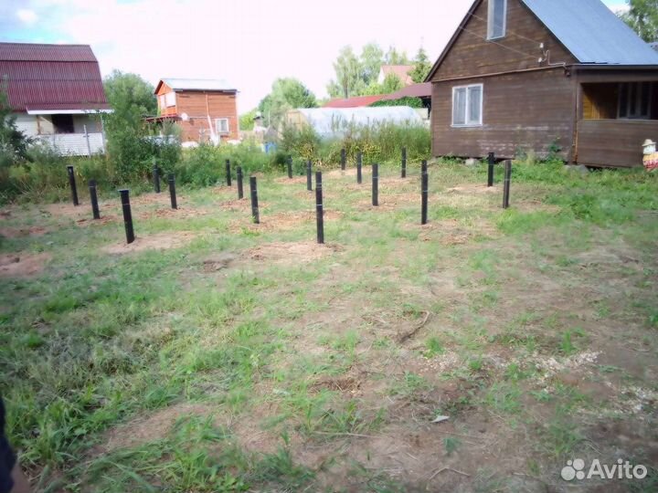 Винтовые сваи под ключ установка