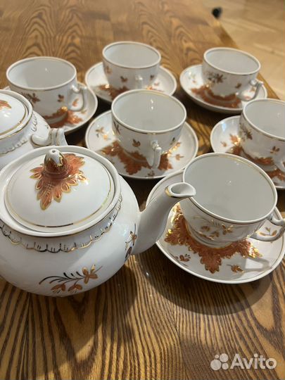 Редкий чайный сервиз фарфор