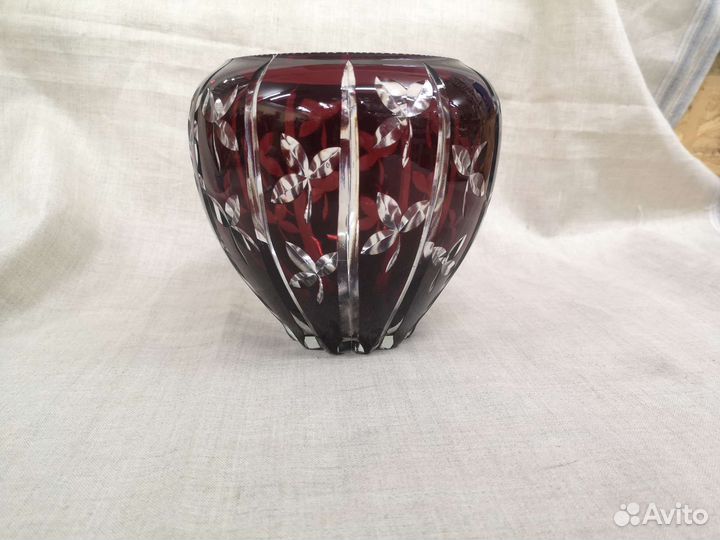 Ваза цветное стекло СССР