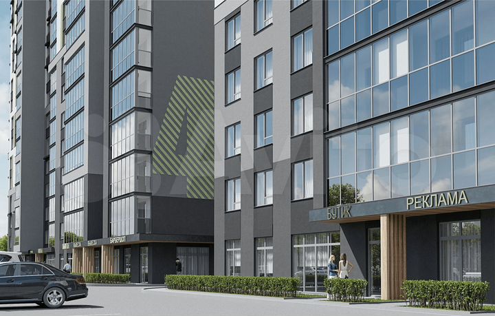 2-к. квартира, 70,8 м², 2/15 эт.