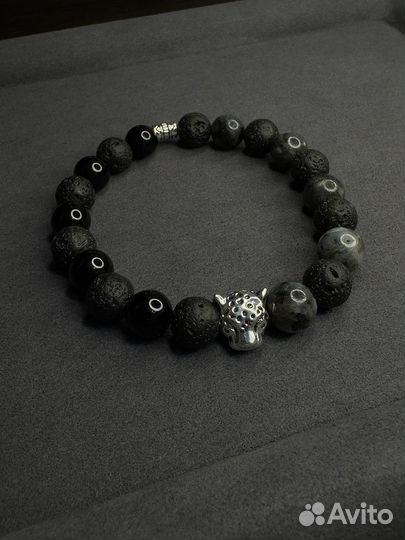 Мужской браслет из натуральных камней
