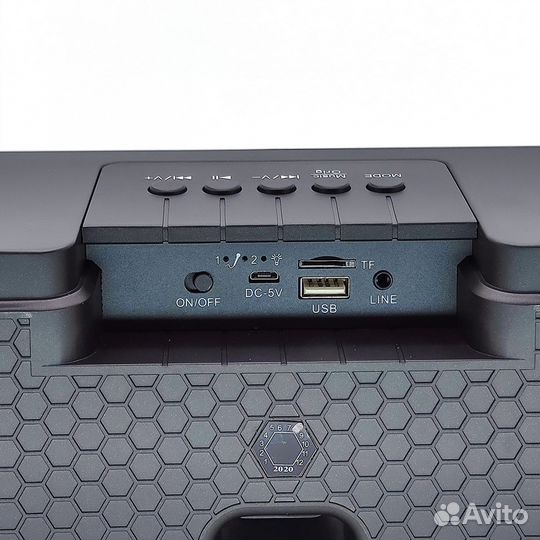 Беспроводная караоке система 2 микрофона черная